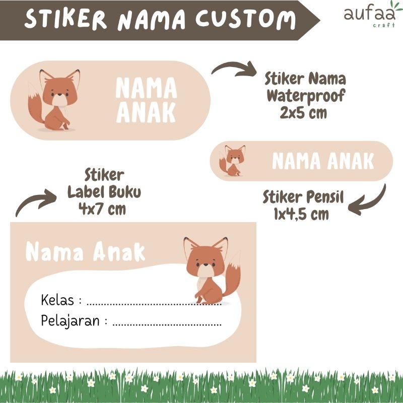 

Stiker Nama Waterproof| Stiker Label Buku | Stiker Pensil