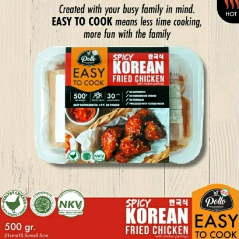

Spicy Korean Fried Chicken Easy To Cook - 400 gram