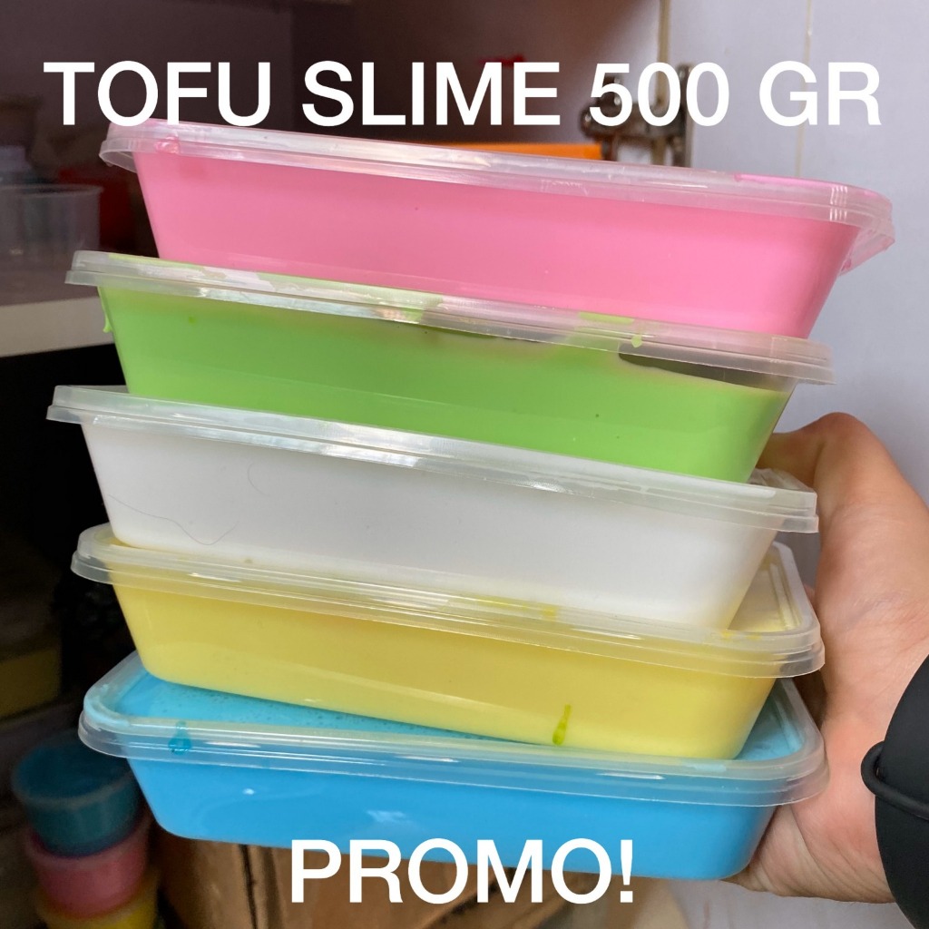 (COD) TERMURAH TOFU SLIME 500GR  | SLIME BT21 MURAH | SLIME BOBA | SLIME MURAH | SLIME BTS | SLIME J