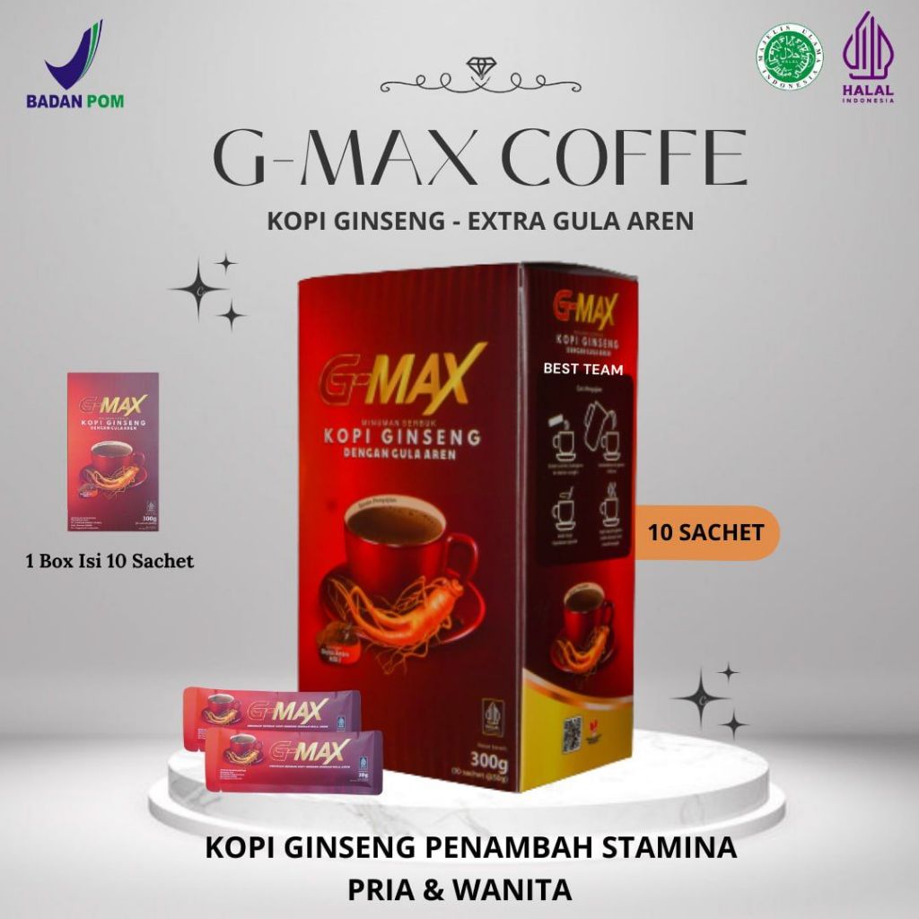 

KOPI EKSTRAK GINGSENG PENAMBAH STAMINA PRIA ISI 3 SACHET KOPI G-MAX 100% ORIGINAL