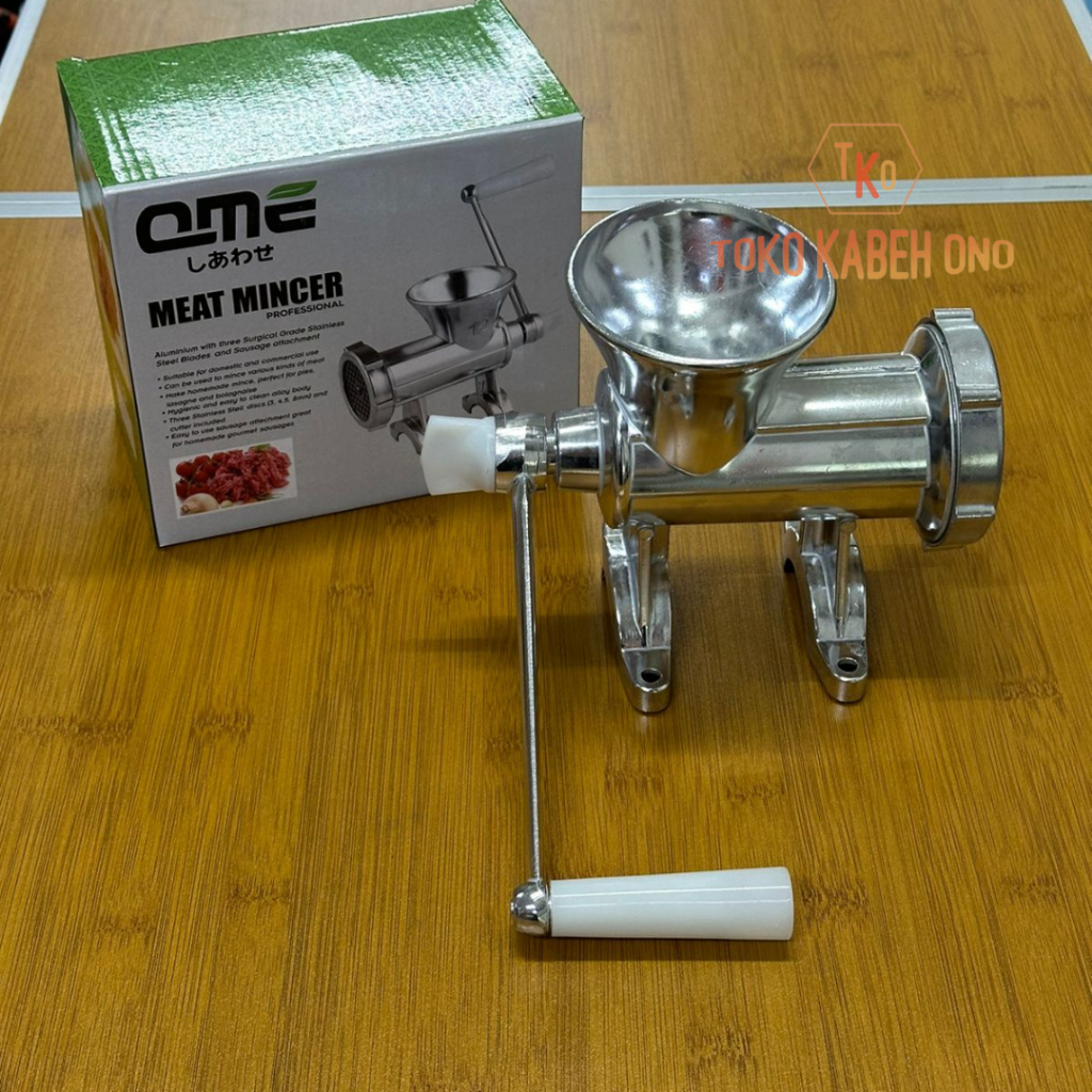 Gilingan Daging Manual Meat Grinder Penggiling Meat Mincer Stainless Alat Penggiling Daging Manual