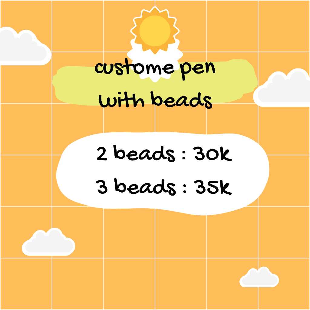 

Custome Pen Beads