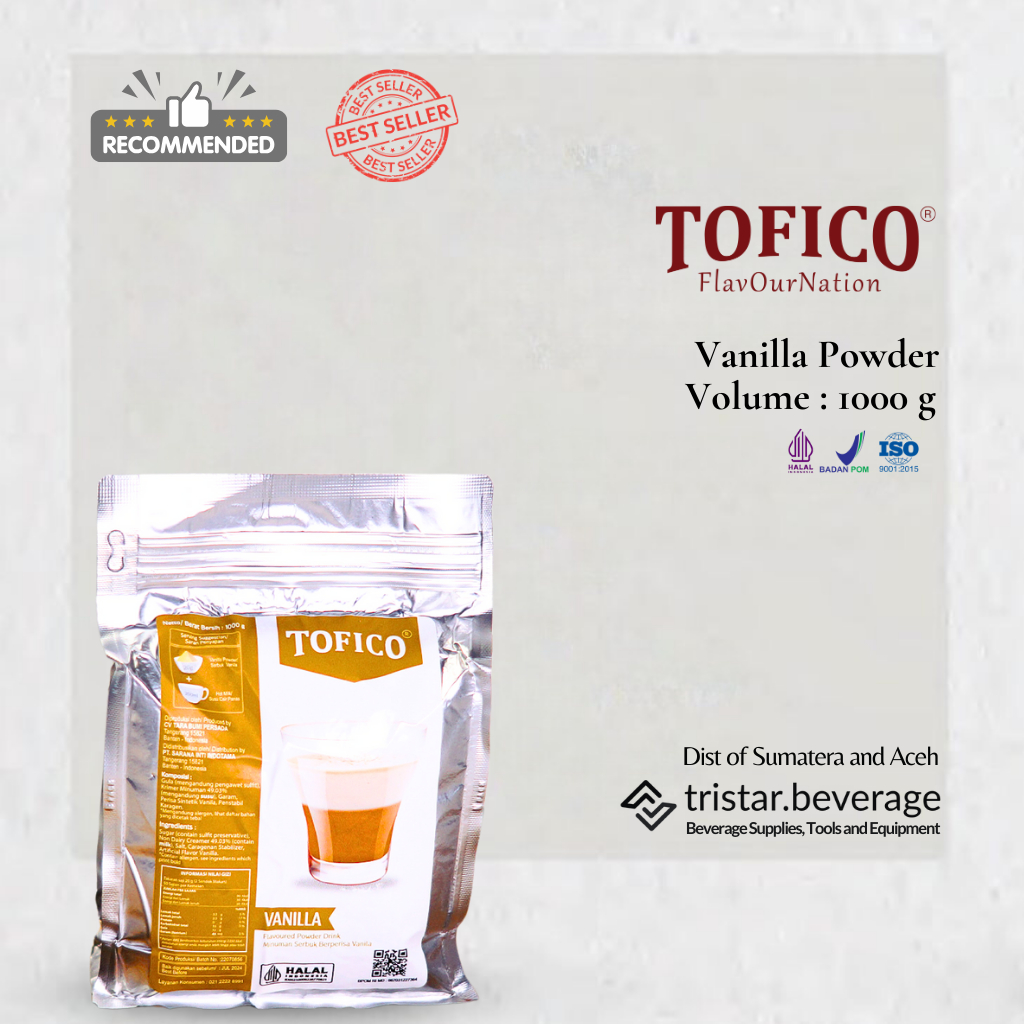 

TERLARIS - Bubuk Minuman Vanila - Tofico Vanilla Powder 1KG