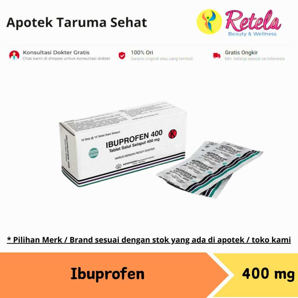 Ibuprofen 400 mg 10 Tablet