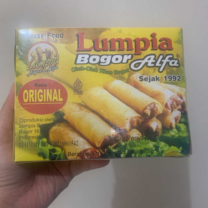 

Lumpia Bogor Alfa Isi 5 Original Ebi Udang Frozen Food Khas Jawa Barat Indonesia