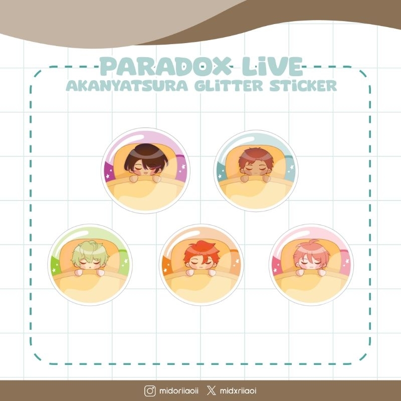 [fanmerch] Paradox Live Glitter Sticker Akanyatsura