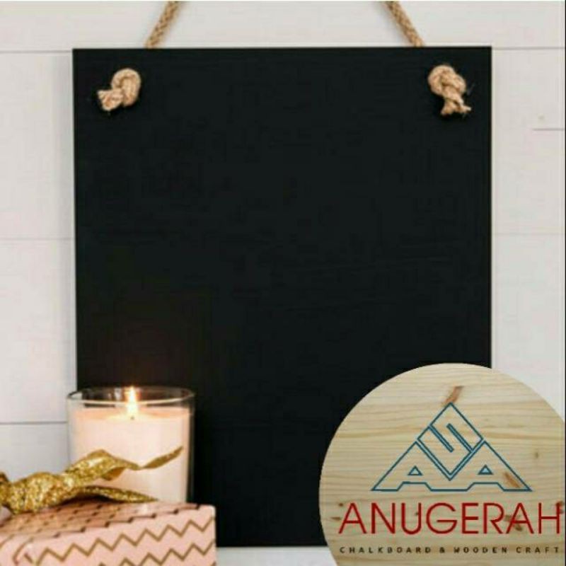 

Chalkboard Frameless 40x60cm Papan Tulis Kapur BlackBoard Papan Tulis.