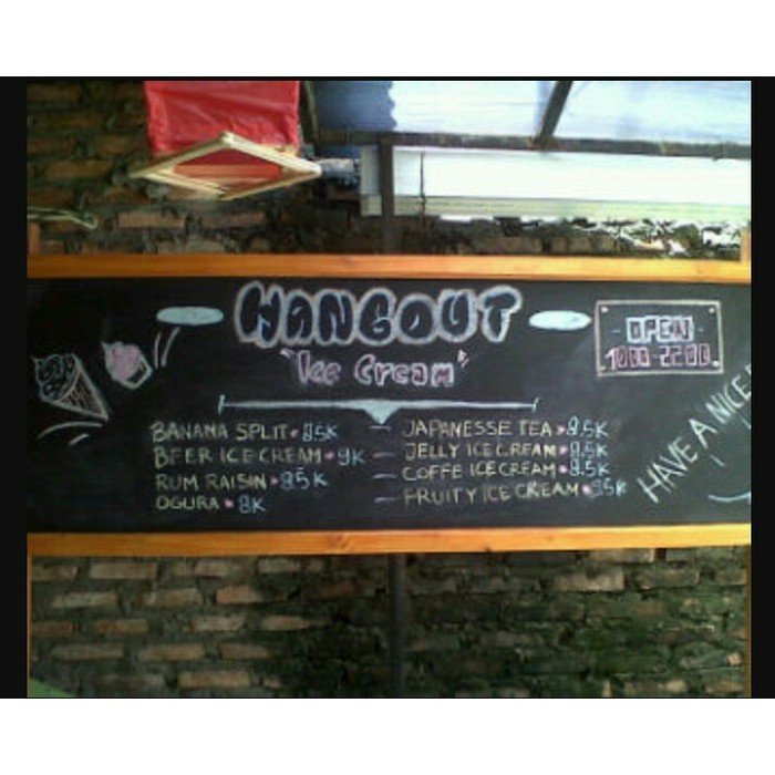 

Sepesial Terlaris 60x120cm Paling Murah Papan Menu Cafe Resto - Papan Tulis Kapur Limited Edision.