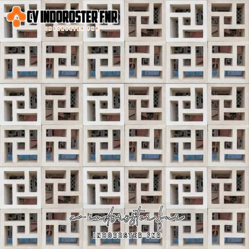 ROSTER BETON/LOSTER MINIMALIS MOTIF KIPAS LB5 1MUKA.