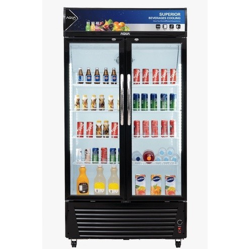 SHOWCASE AQUA 2 PINTU AQB-710CD / AQB-710 4 RAK 464 LITER BATAM