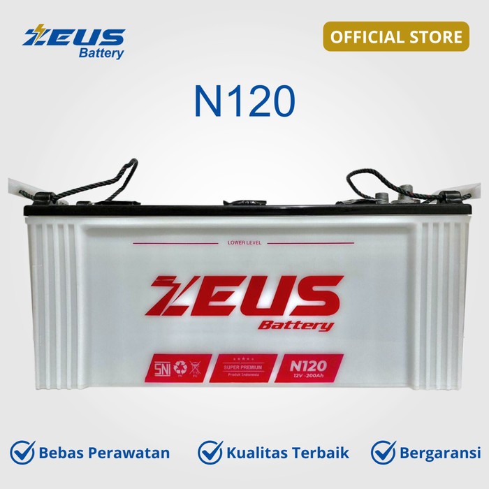 Zeus N120 (115F51) 12v 120Ah / 12v120Ah Aki Basah