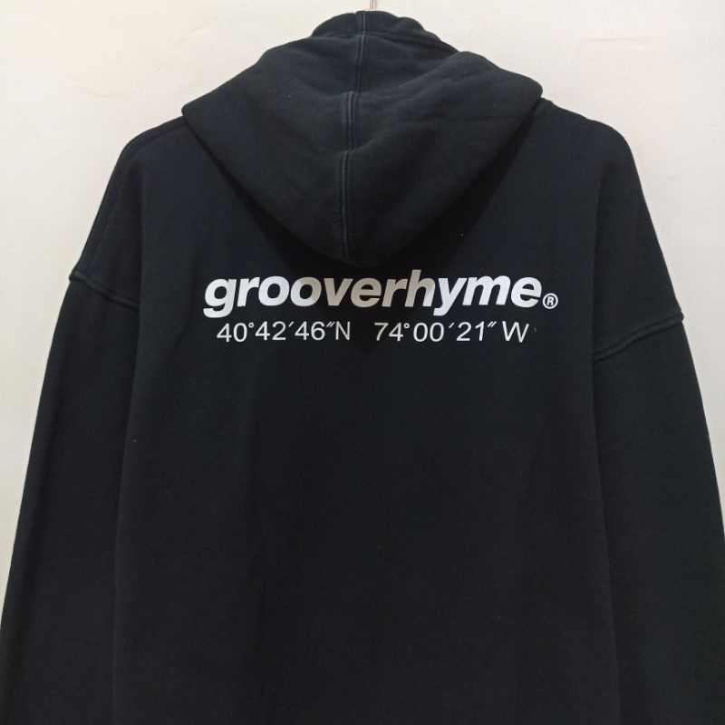Hoodie Grooverhyme Hitam