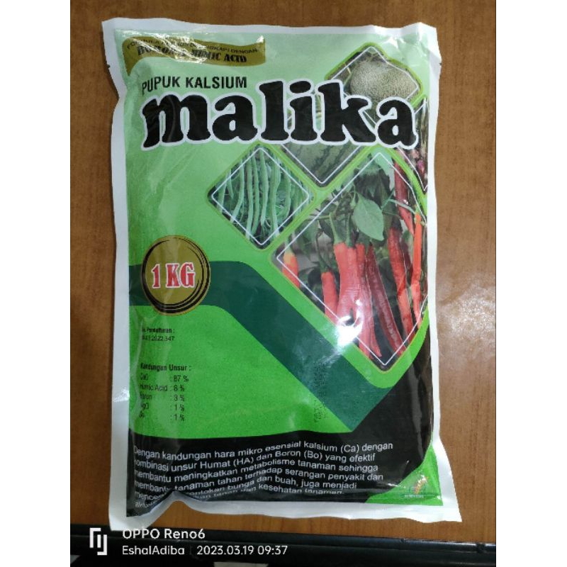 _Adudushop Pupuk Malika 1 Kg , Pupuk Kalsium , Humid Acid Dan Boron