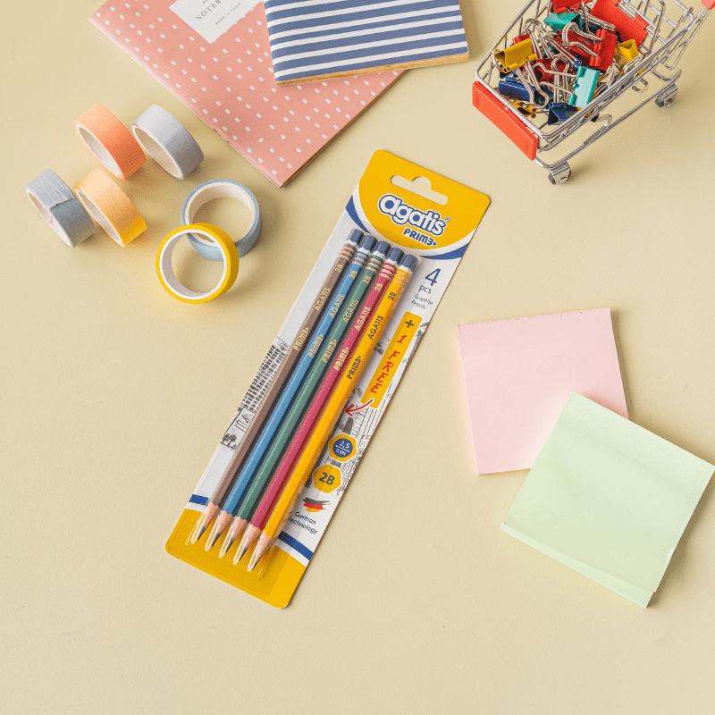 

AGATIS STATIONERY - Prime Pensil Tulis Metallic 5pcs Blister Card