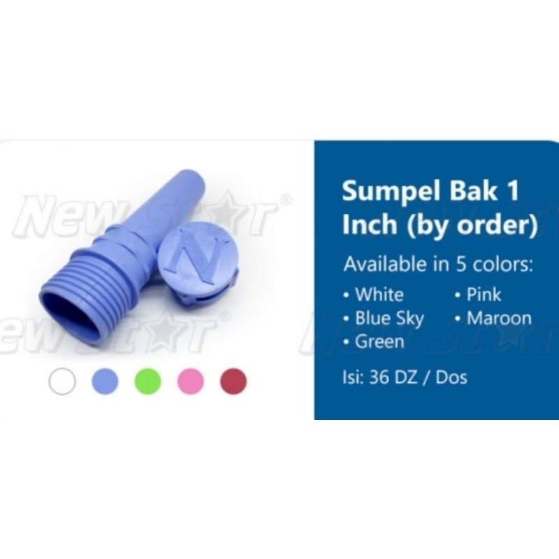 Tutup Bak Mandi 3/4 inch 1 inch Pipa Bak Mandi Bocoran bak sumpel bak dan sumpetan bak merk NEW STAR