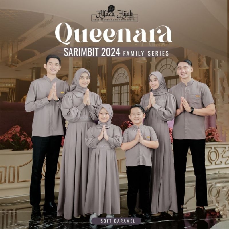 (PO) SARIMBIT QUEENARA BY ALFAZAHIJAB Gamis Muslimah Abaya Viral Sarimbit Baju Gamis Jubah Baju Koko