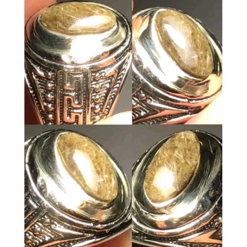 Natural Bulu Macan Lumajang - BML - Basaltic Tiger Glass Albino Serat Jarum - NTD