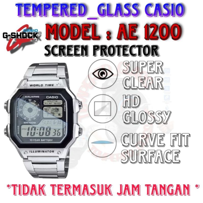 Antigores Hydrogel Khusus untuk Casio AE 1200 / AE 1200W series