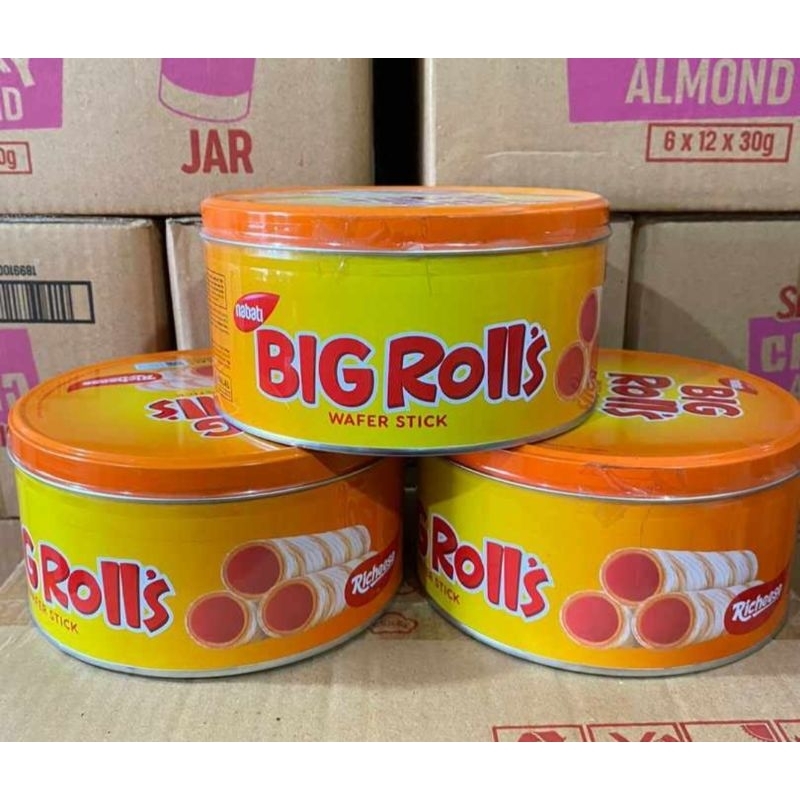 

BIG ROLL'S WAFER NABATI KEJU/KALENG
