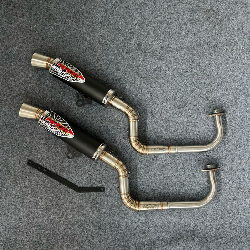 (Grade B free breket tiang) Knalpot amor merch mio smile mio j mio m3