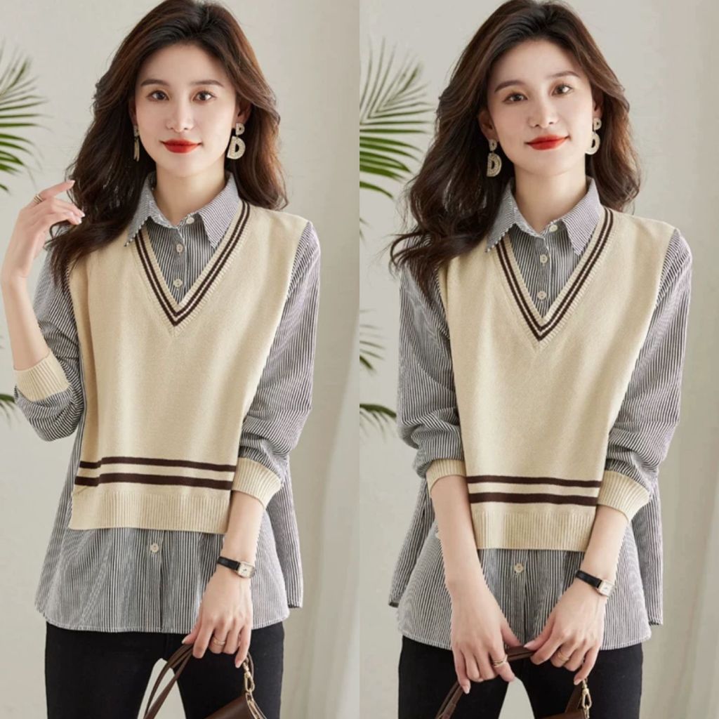 DAFASHIONSHOP / Atasan / Atasan Rajut / Atasan Katun / Atasan Fashion / Atasan Kekinian / Ootd Baju