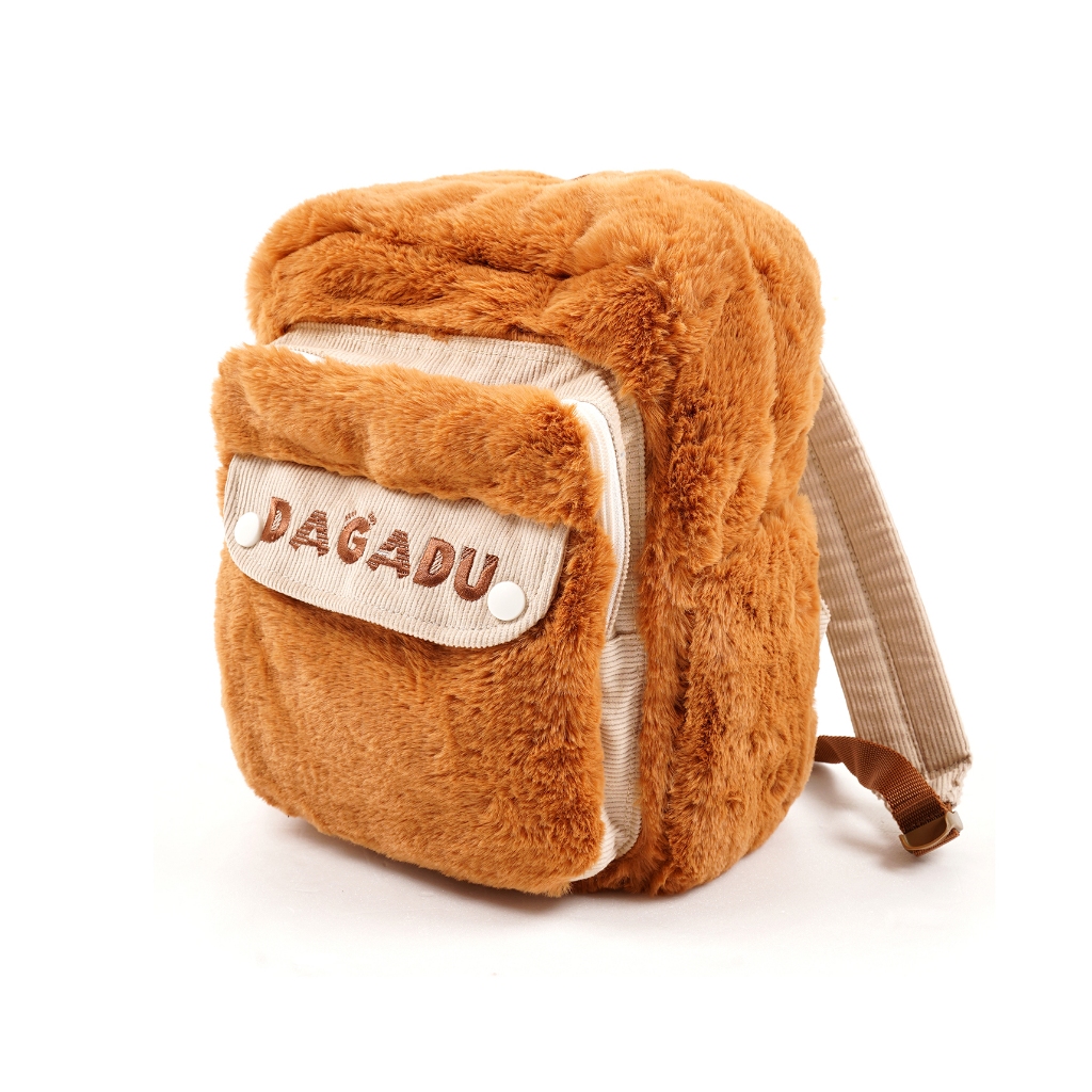 DAGADU Tas Ransel Anak Rasfur | Tas Anak Bulu Halus Lucu