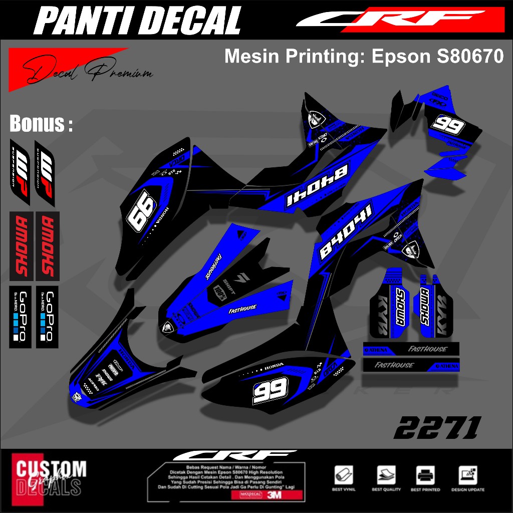 Decal CRF 150 L Full Body Decal CRF 150L Terbaru Full Body Keren Stiker CRF 150 Full Body Terbaru