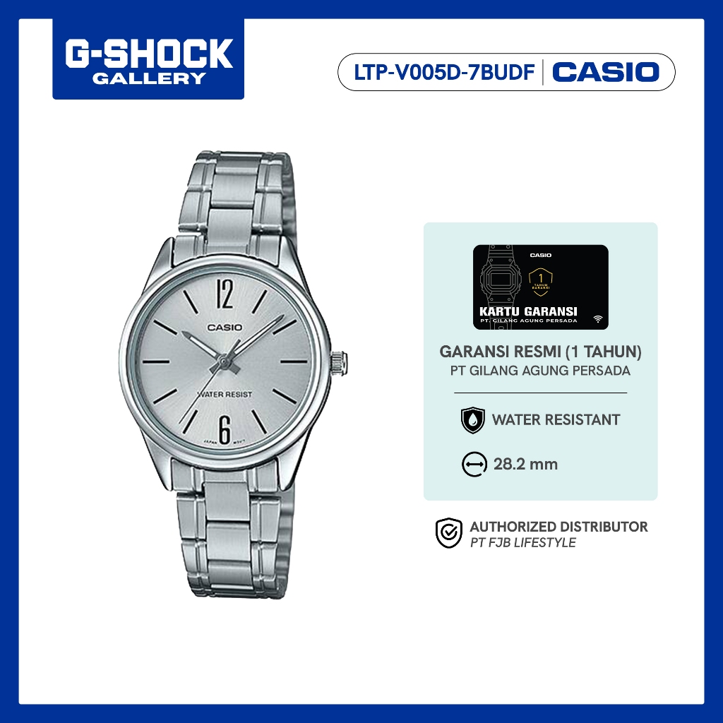 Casio Jam Tangan Wanita General LTP-V005D-7BUDF Original Analog