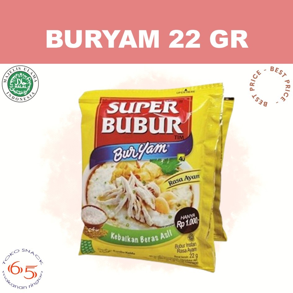 

Buryam 22 gr. super bubur instant. RCG