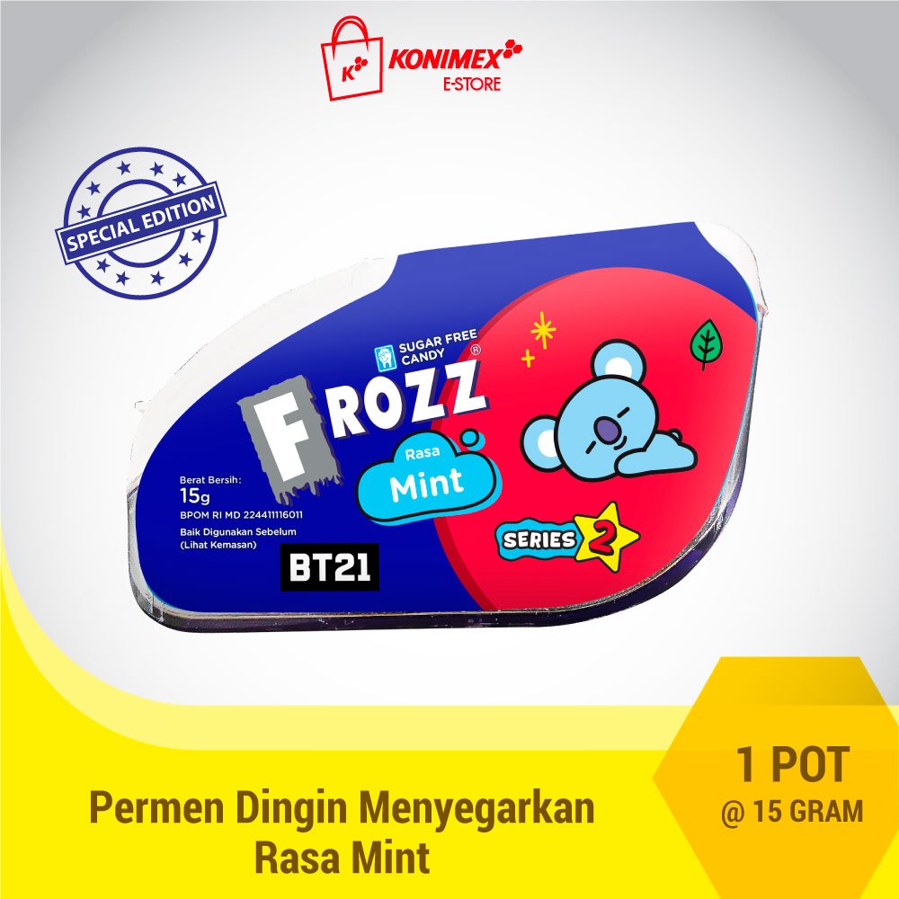 

FROZZ Mint permen bebas gula, rendah kalori & dingin menyegarkan