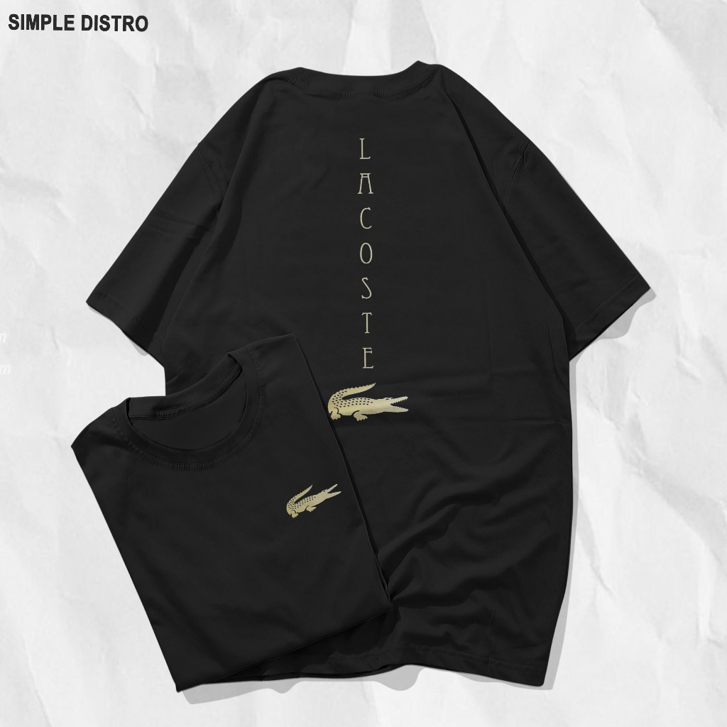 kaos distro lacoste kaos terlaris atasan pria wanita lengan pendek