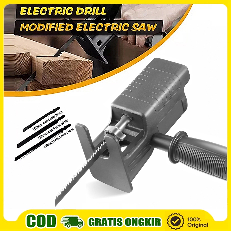 Adapter Reciprocating Adaptor Gergaji Untuk Bor Jigsaw Adaptor Bor Ke Gergaji Konektor Electric Dril