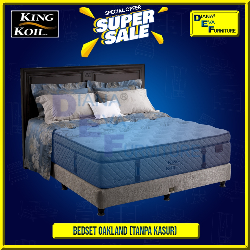 King Koil Bedset Oackland (Divan + Sandaran Tanpa Mattras/Kasur)