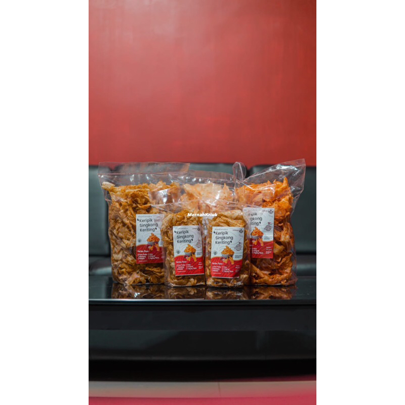 

Kriuk Mernah Keripik Singkong Keriting Kemasan 1kg