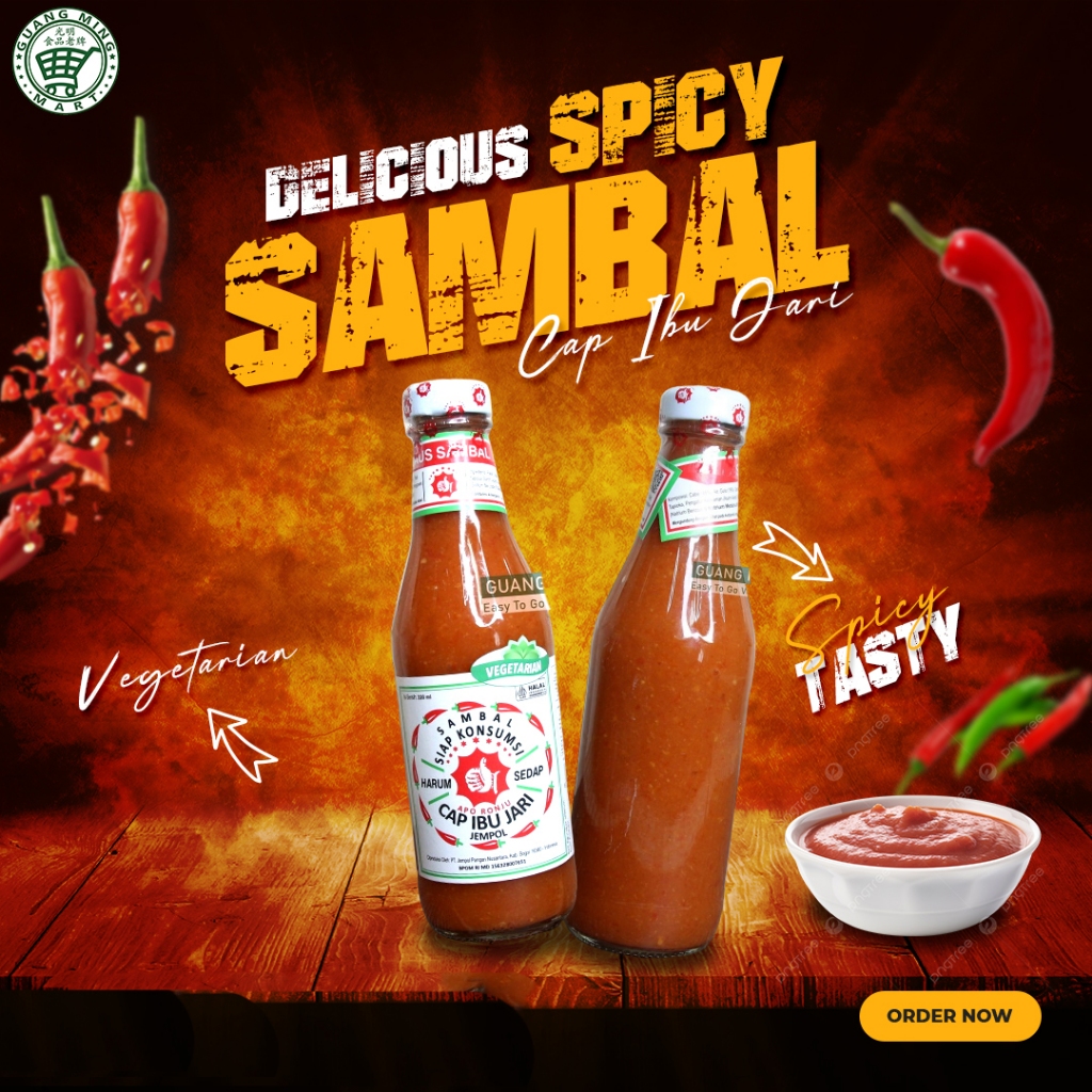 

Sambel Vegetarian Cap Ibu Jari Jempol 320ml
