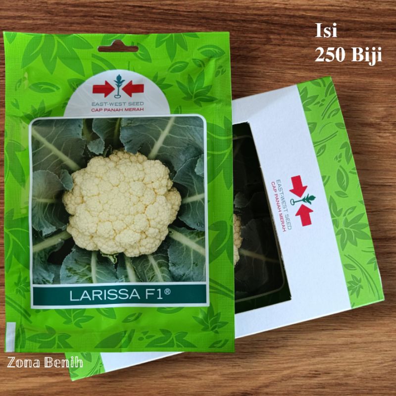Bibit Kembang Kol LARISSA F1 Isi 250 Butir, Benih Bunga Kol Panah Merah, Bibit Sayuran