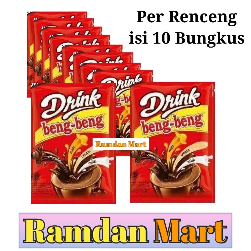 

Drink Beng beng Minuman coklat bubuk plus susu Perenceng ( 10 bungkus )