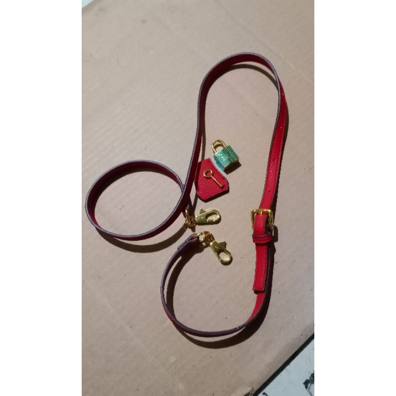 Tali Tas Kulit Tali Selempang Strap 2Cm Merah