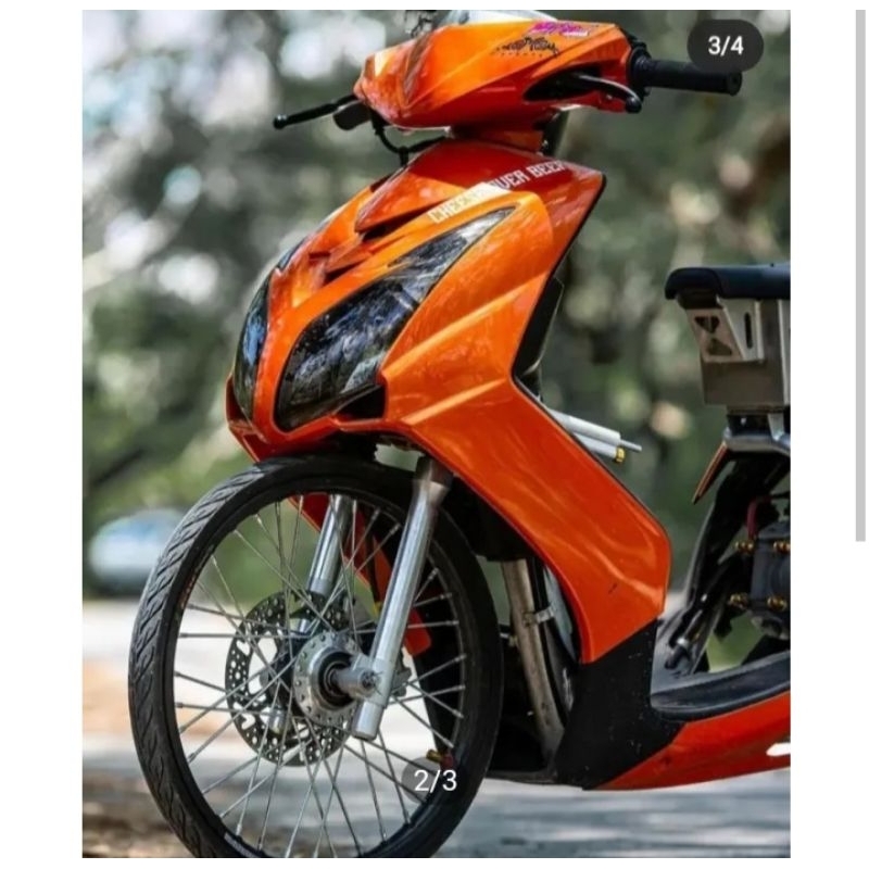 CAT ORANGE METALIK PU 1KG DASAR SILVER