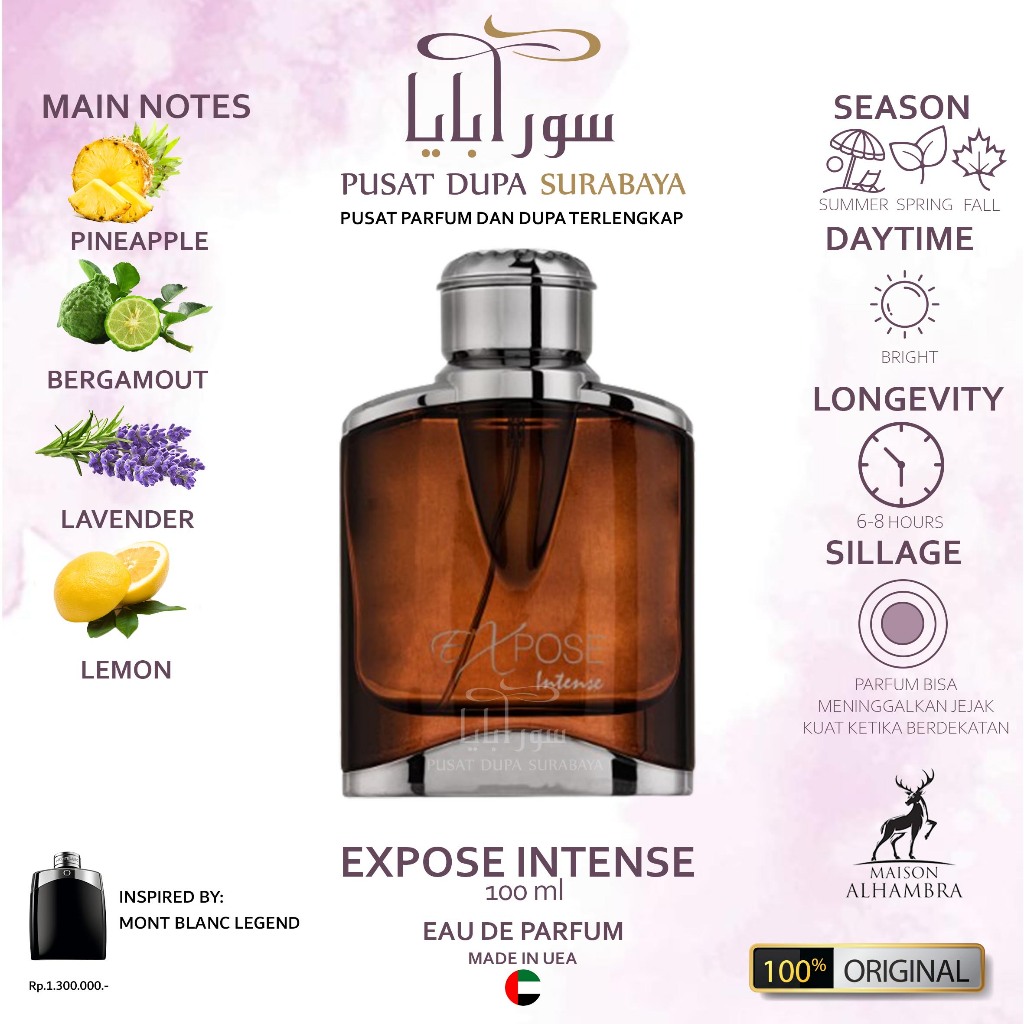 Parfum Asli Arab Original Premium/Dubai/expose INTENSE