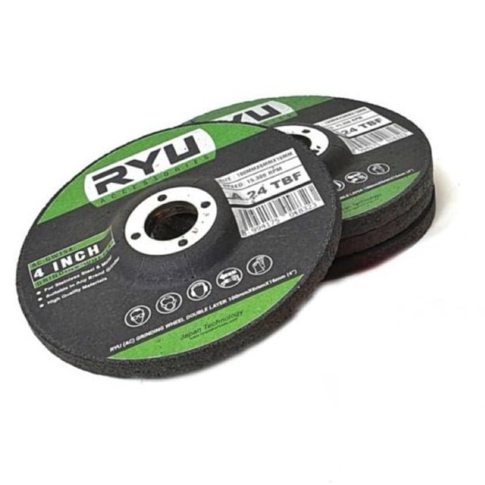 RYU -  Grinding Wheel 4 Inch Mata Batu Gerinda Asah Poles Besi Stainless