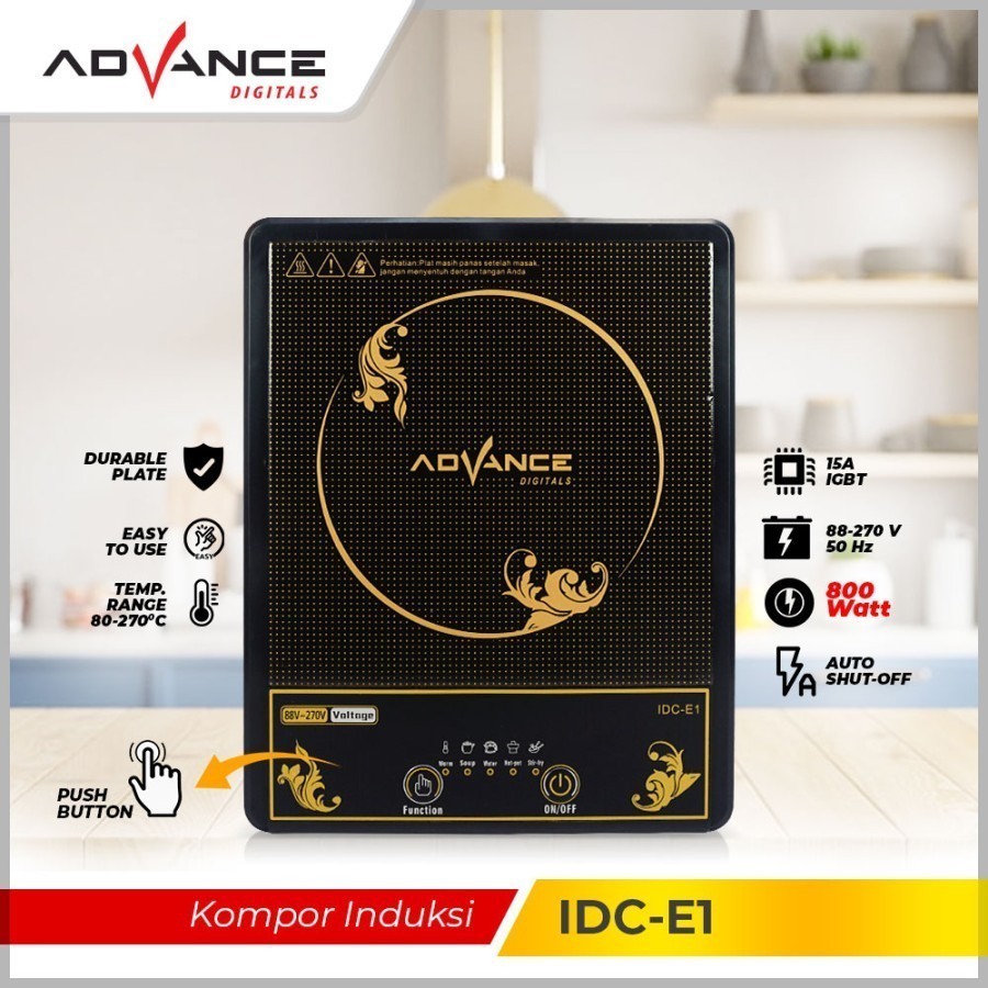 Advance Kompor Induksi IDC E1 Kompor Listrik Induksi Serbaguna IDCE1 Kompor Portable