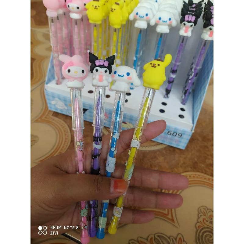 

Pensil Susun pensil karakter sanrio series isi 4 pcs