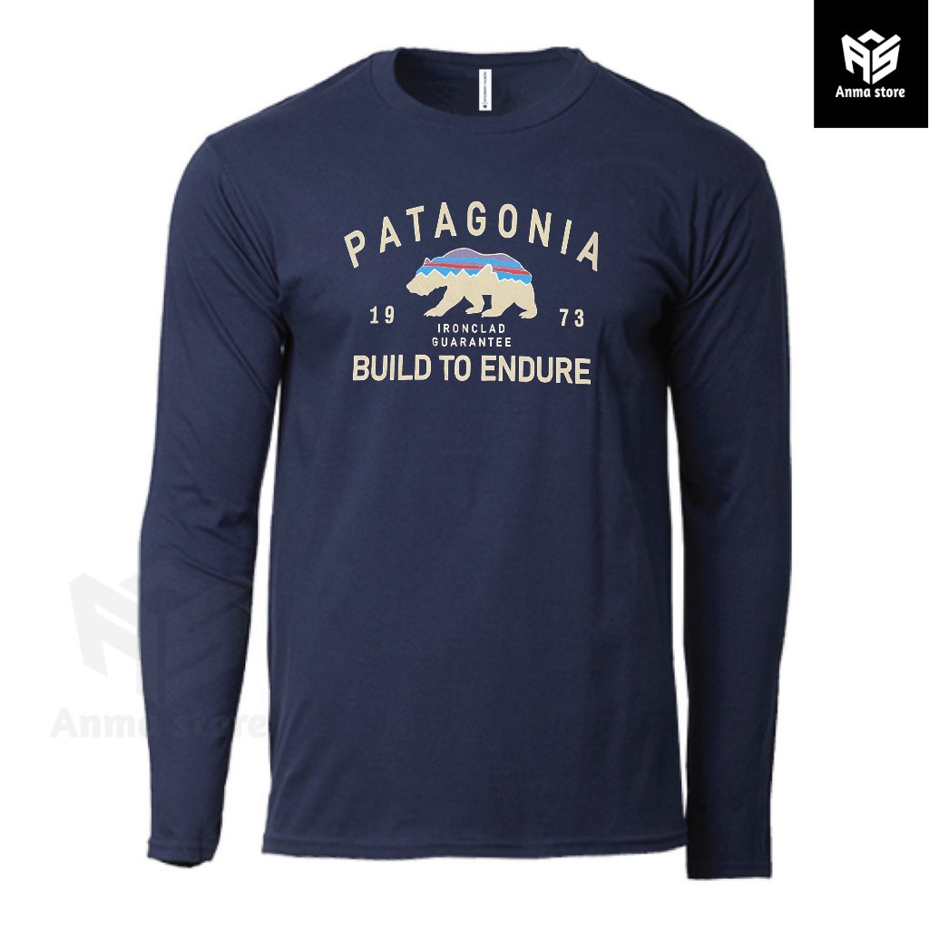 Kaos Baju Lengan Panjang Pendaki Gunung Bear Patagonia Built No Endure