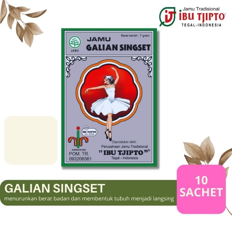 

Jamu Galian Singset Produksi Ibu tjipto isi 10 pcs