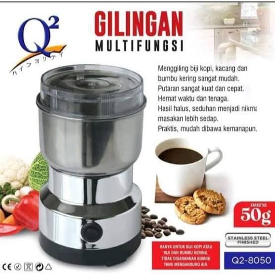 Pengiling coffe grinder Q2-8050 Gilingan kopi elektrik serbaguna bumbu dapur kering listrik multifun