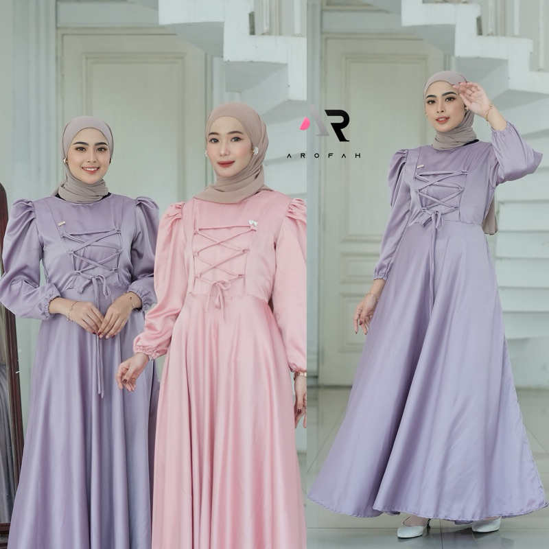 Obelia Dress Panjang Wanita Shiny Roberto Calvalli