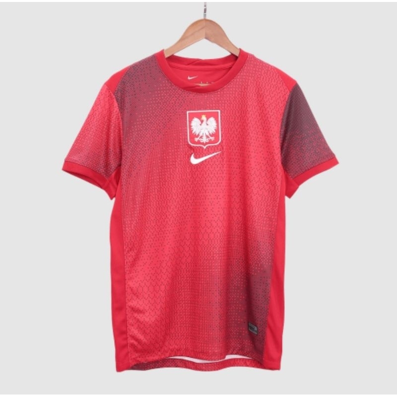 jersey bola polandia away euro 2024