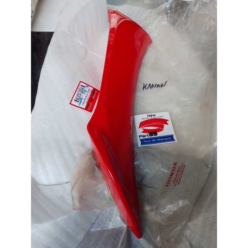 sayap legsild luar merah kanan honda supra x 125 lama original