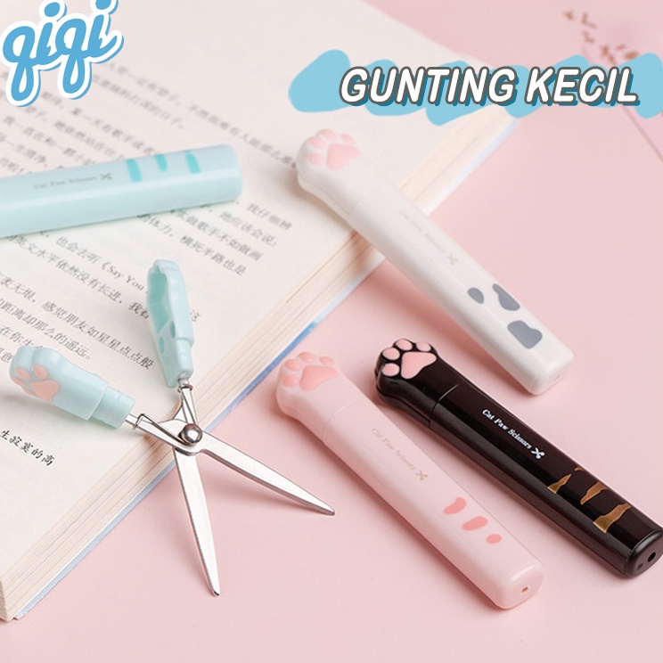 

Hot Sale Gunting Lipat Saku Mini Alat Gunting cakar kucing gunting kecil portabel gunting pena mini gunting multifungsional Scissors Kids Student Paper Cutting Stationery Qiqi Treasure